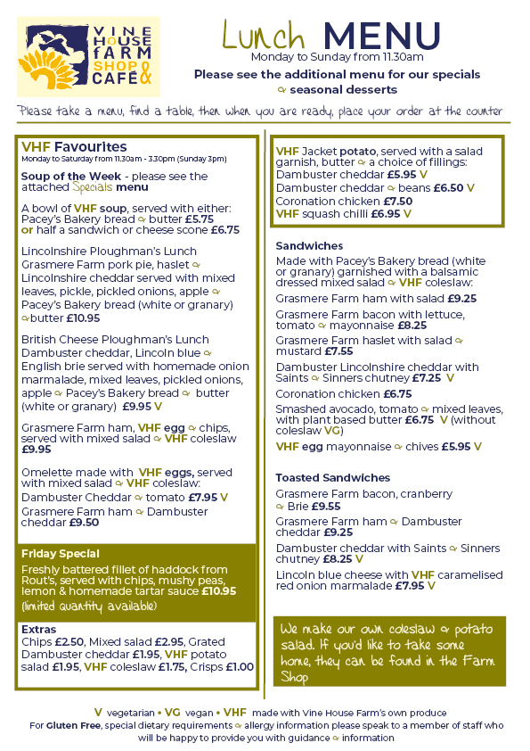 café Vine House Farm