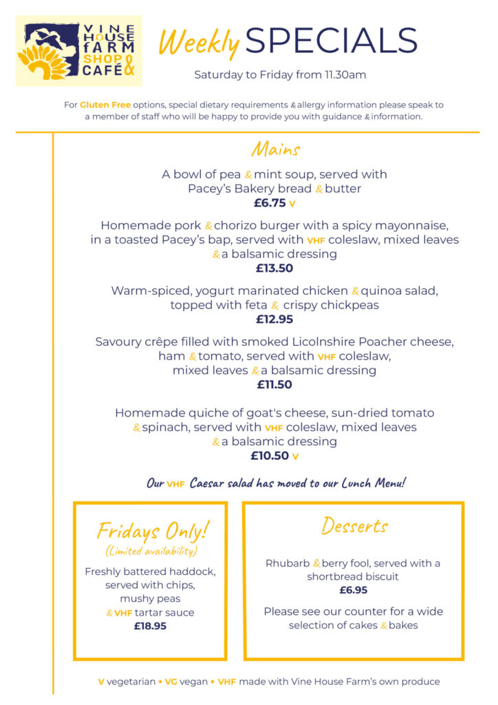 Specials Menu 02.05.26 1 - café - Vine House Farm